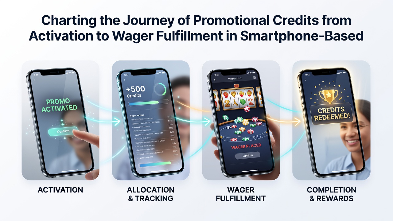 Progress tracking dashboard in a mobile casino app displaying wagering requirement meter and game contribution rates