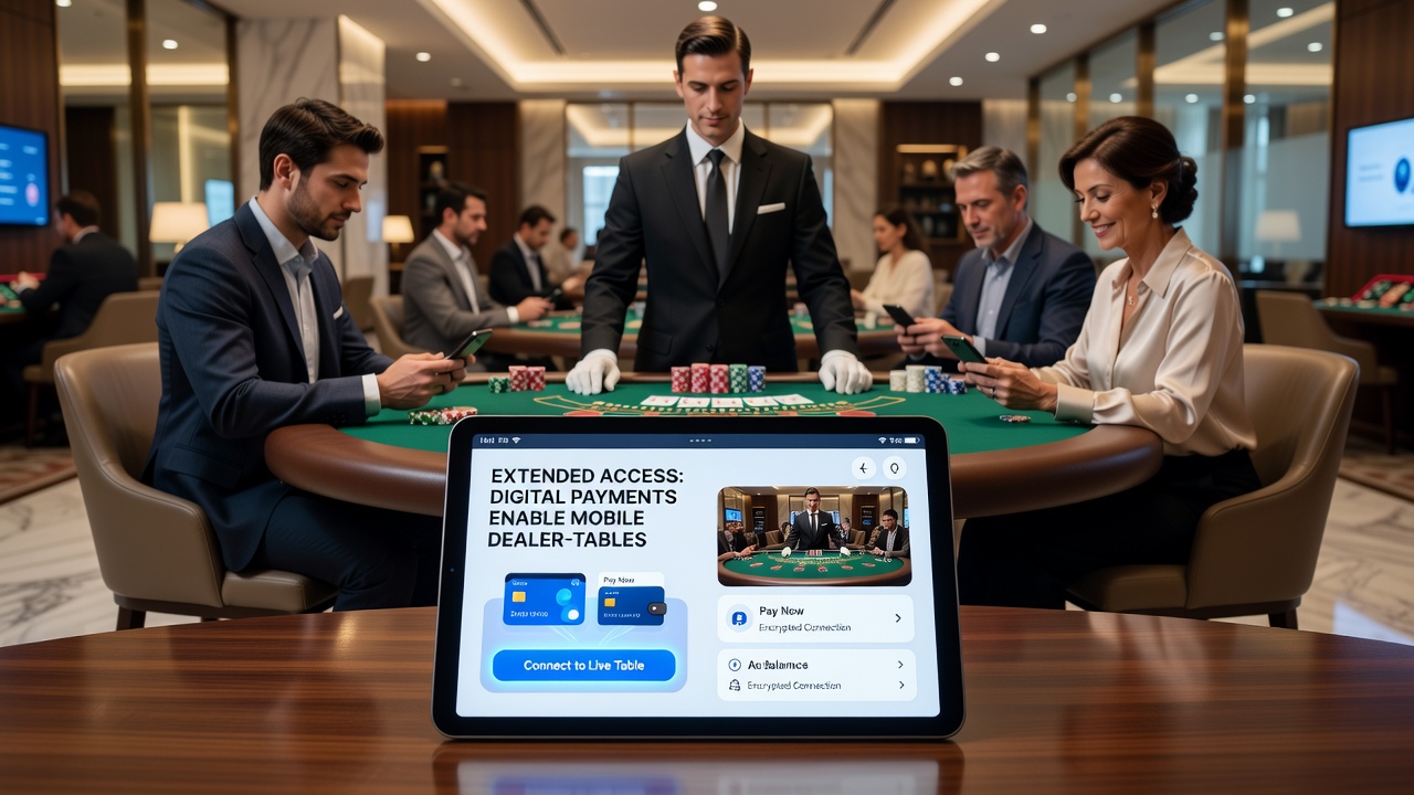 Live dealer table screen with mobile reward overlay displaying accumulated points and instant cashback options