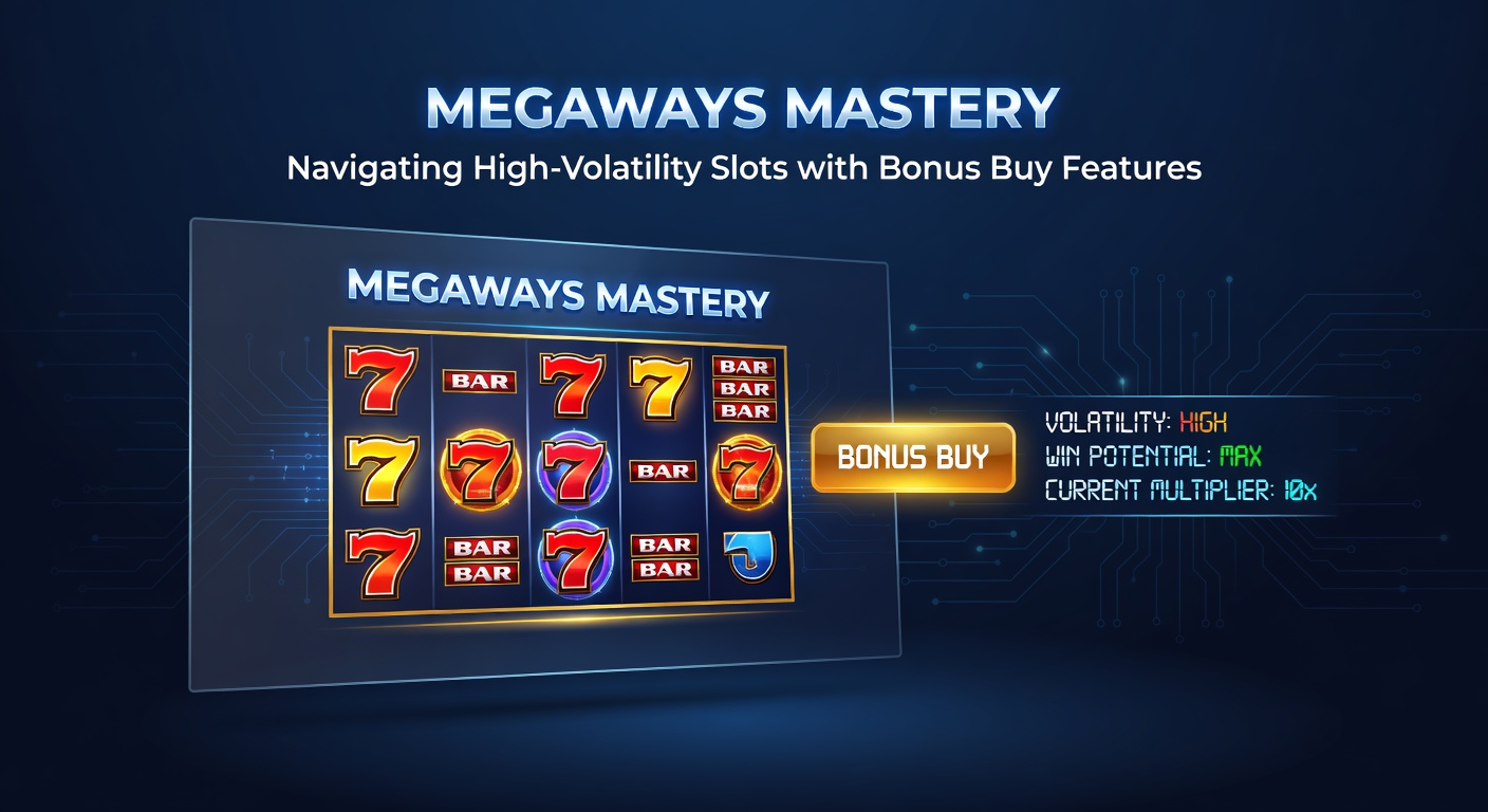 Player interface showing bonus buy option glowing amid high-volatility Megaways reels with escalating multipliers