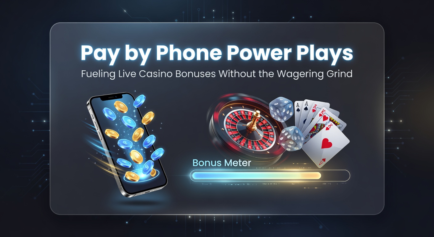 Live casino interface on mobile screen showing pay by phone deposit triggering a no-wagering bonus popup during a blackjack hand