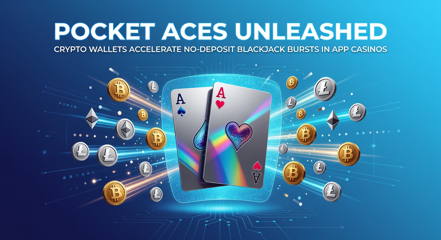 Sleek mobile screen showing crypto wallet integration with a vibrant blackjack table in an app casino, highlighting instant no-deposit play