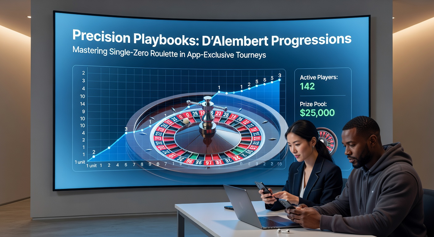 Digital roulette wheel spinning with overlaid D'Alembert betting progression chart highlighting unit increments on a single-zero table