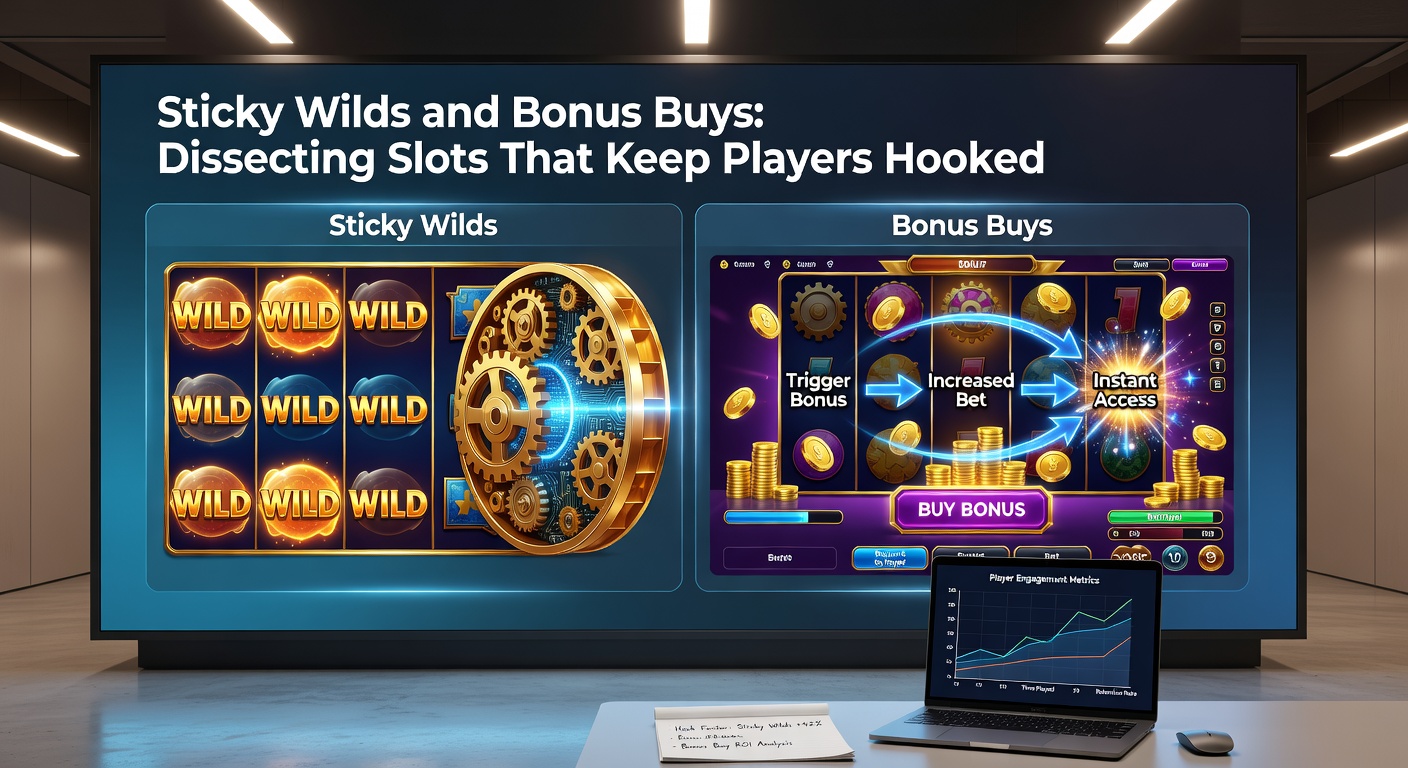 Dynamic screenshot of a bonus buy menu in an online slot, highlighting price options and preview reels packed with multiplier sticky wilds ready to unleash