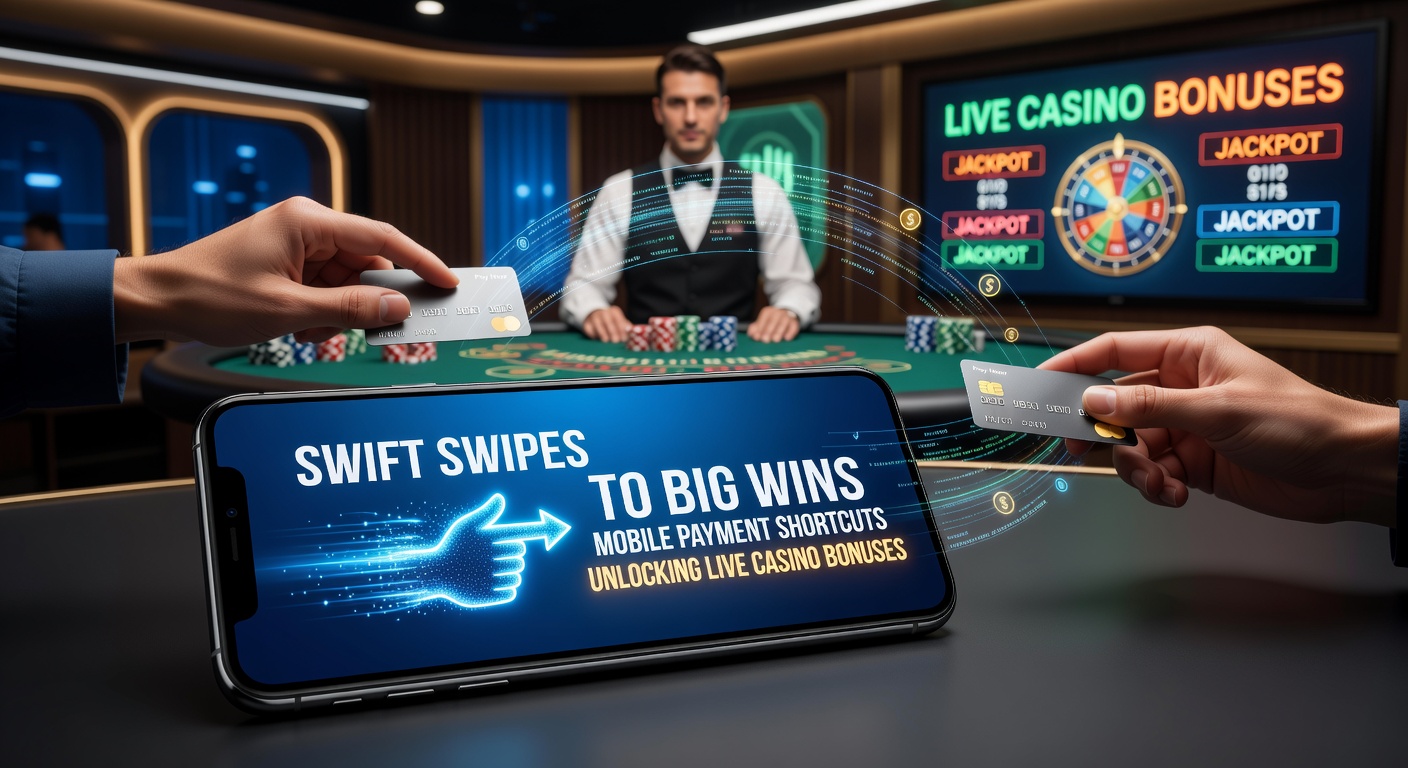 Smartphone displaying a mobile wallet app depositing funds into a live casino game, with bonus notifications popping up