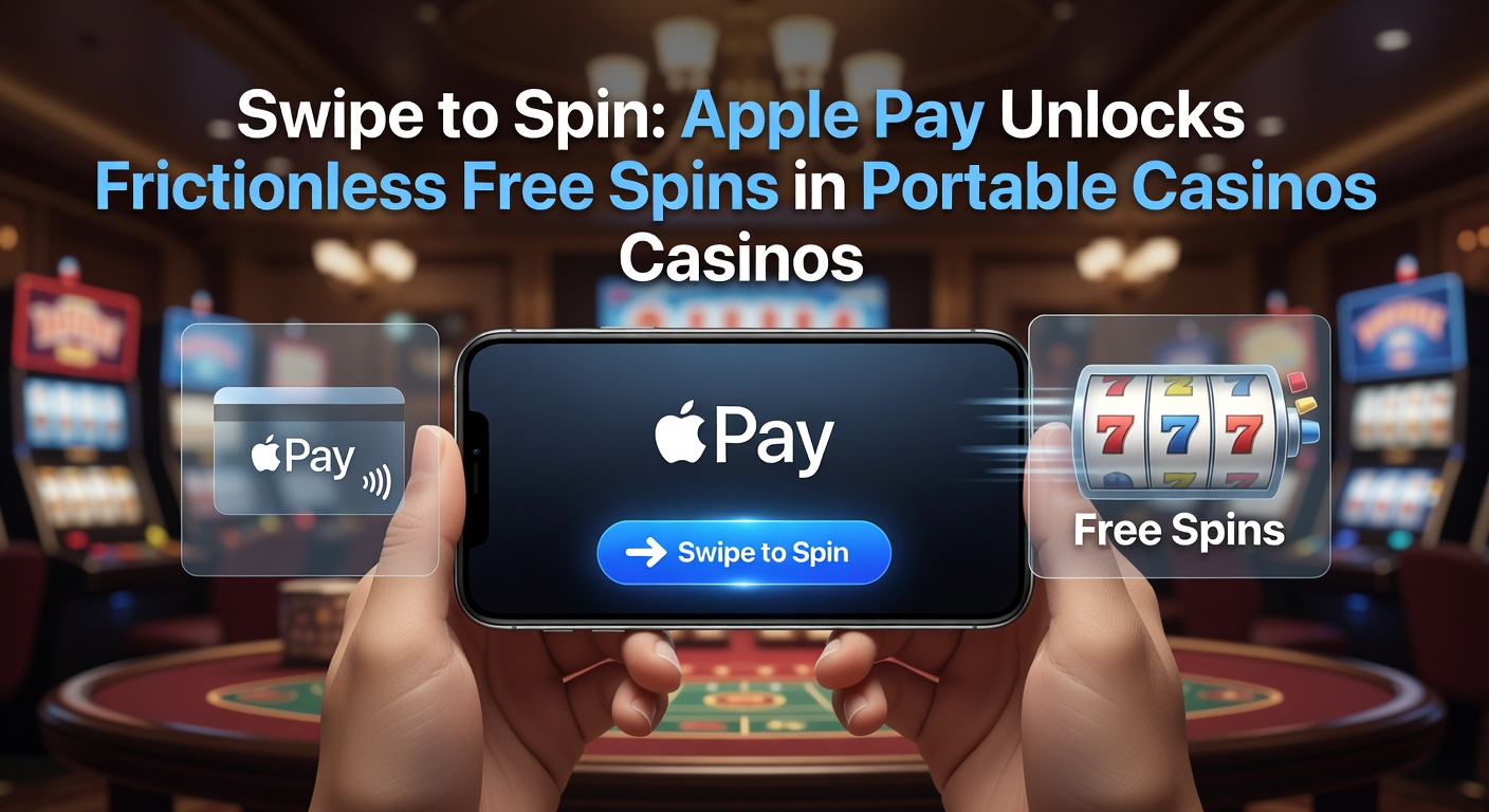 Smartphone displaying Apple Pay transaction leading to a vibrant slot machine free spins screen in a mobile casino app