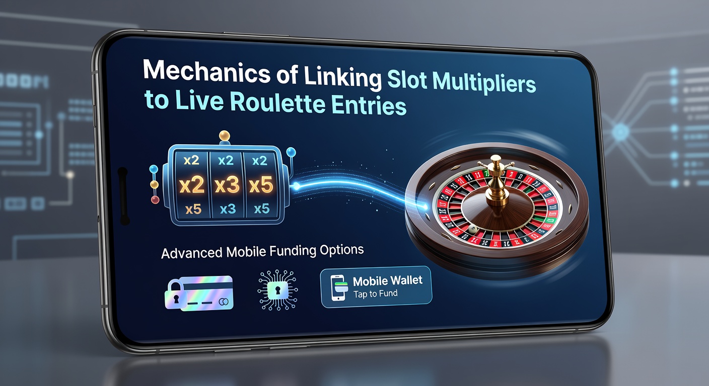 Mobile interface showing slot multiplier values transferring into a live roulette betting panel via instant funding options